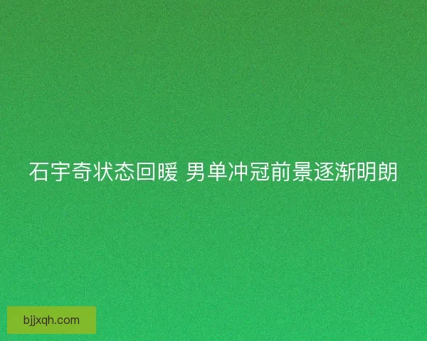 石宇奇状态回暖 男单冲冠前景逐渐明朗
